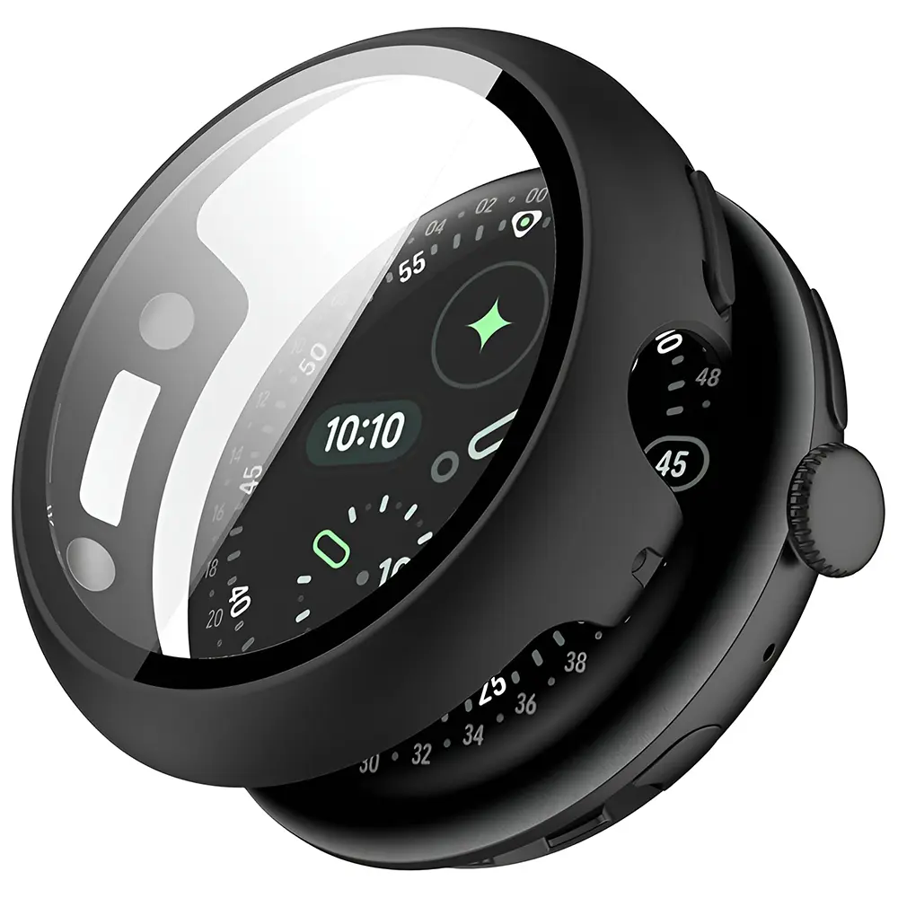 Techsuit - pouzdro Defense360 Pro s ochranou displeje pro Google Pixel Watch 4 45mm, černá