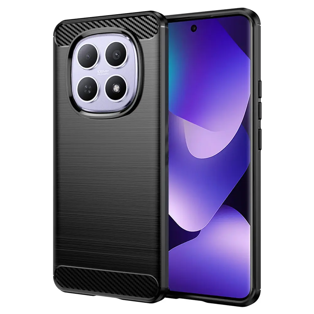 Techsuit - karbonový silikon - Xiaomi Redmi Note 15 5G / Note 15 4G / Poco M8 5G - černá