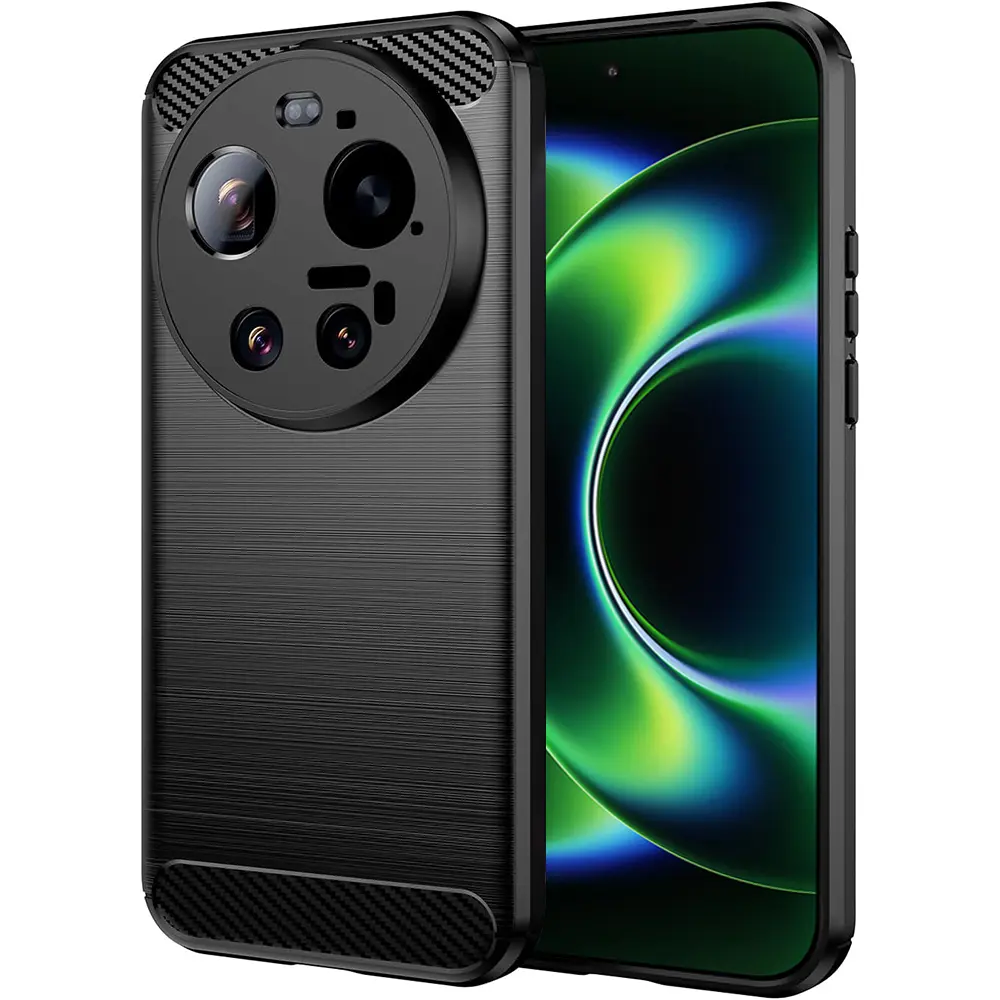 Techsuit - karbonový silikon - Xiaomi 17 Ultra - černá