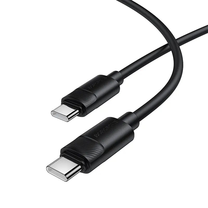 Kabel Borofone BX123 Leya - Type C to Type C - PD 60W 3A 1 m černý
