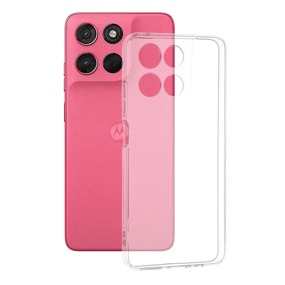 Techsuit průhledný silikonový kryt pro Motorola Moto G57 Power / G67 Power