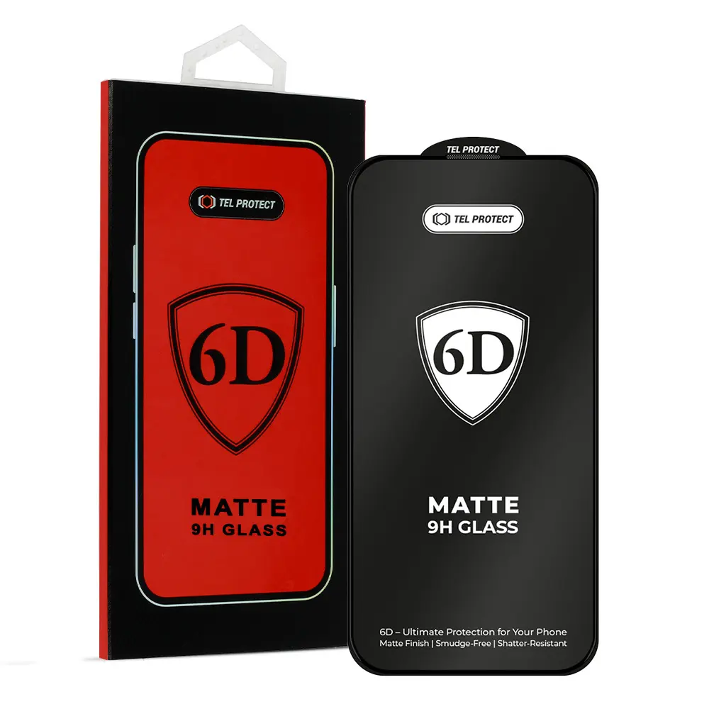 Tvrzené sklo Tel Protect Full Glue 6D Matt pro Xiaomi Redmi Note 15 Pro černé