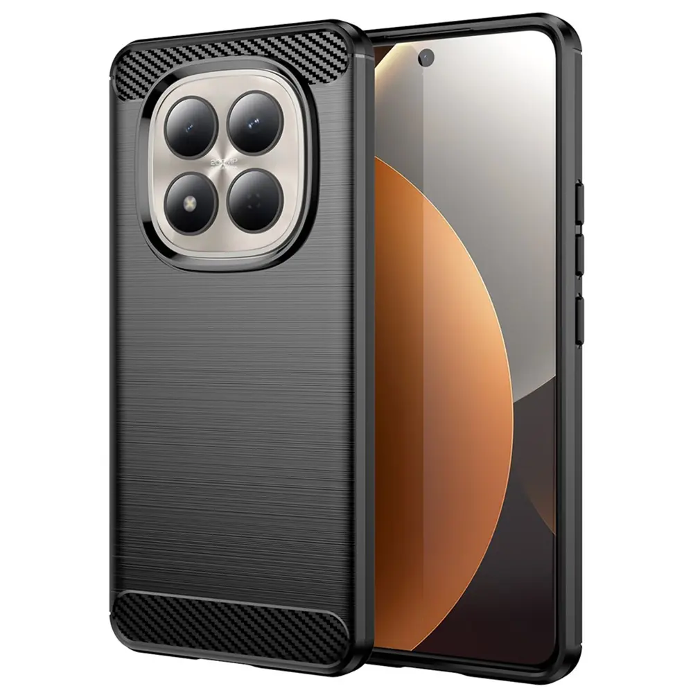 Techsuit - karbonové silikonové pouzdro - Xiaomi Redmi Note 15 Pro 5G - černé