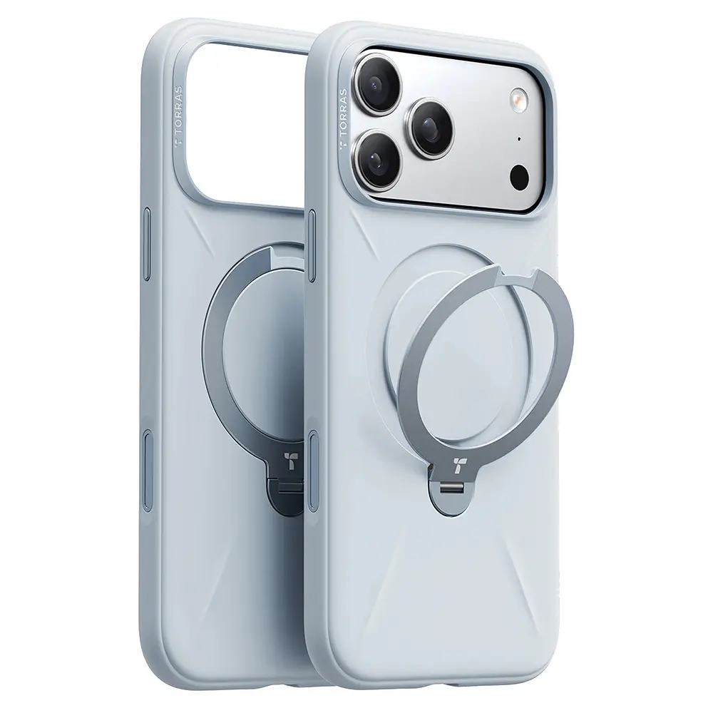 Torras - QPRO Silicone Series - iPhone 17 Pro - světle modrá