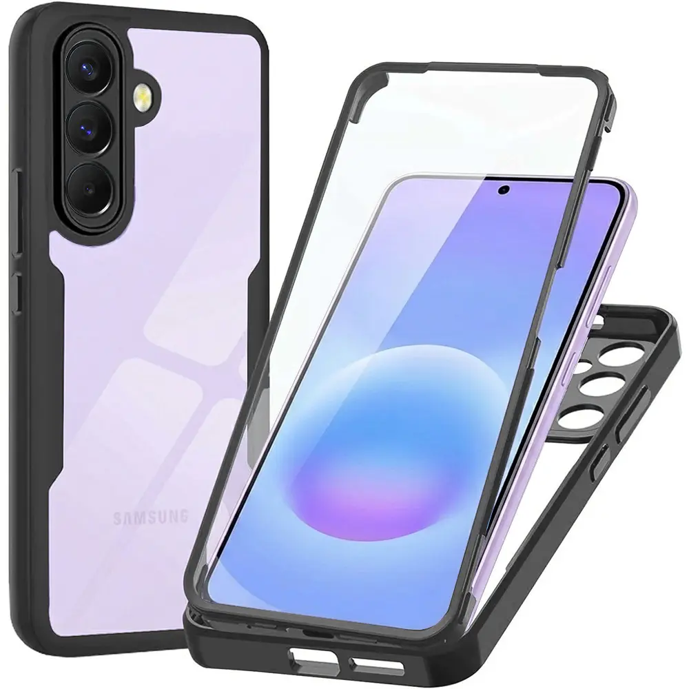 Techsuit - ColorVerse 360 Series + ochranné sklo pro Samsung Galaxy A57 5G - černá