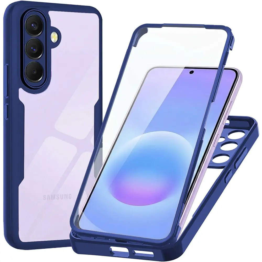 Techsuit - pouzdro ColorVerse 360 Series + ochrana displeje pro Samsung Galaxy A57 5G - modrá
