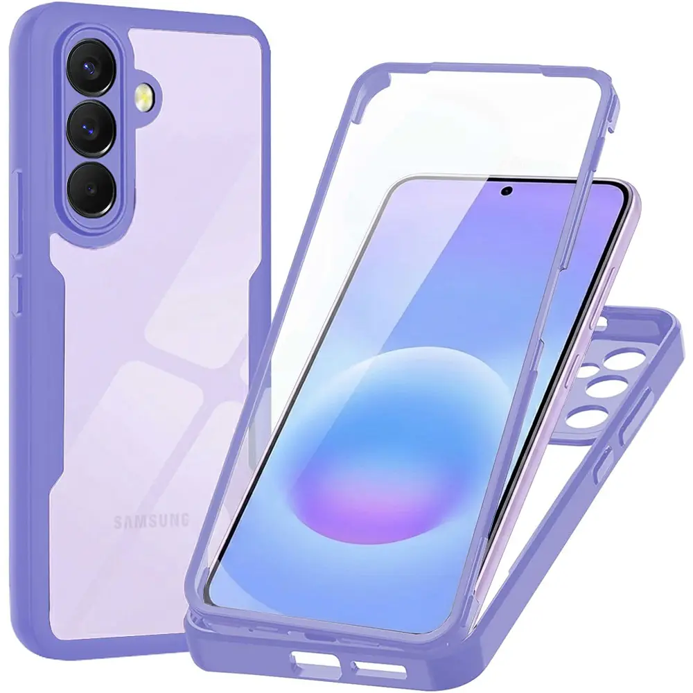 Techsuit - ColorVerse 360 Series + ochranná fólie - Samsung Galaxy A57 5G - fialová