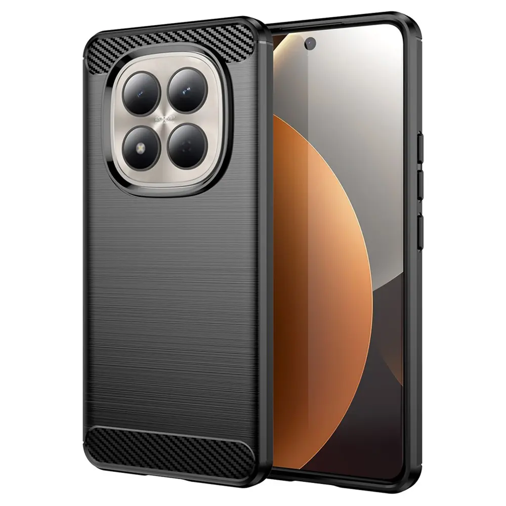 Techsuit - karbonový silikon - Xiaomi Redmi Note 15 Pro 4G - černá