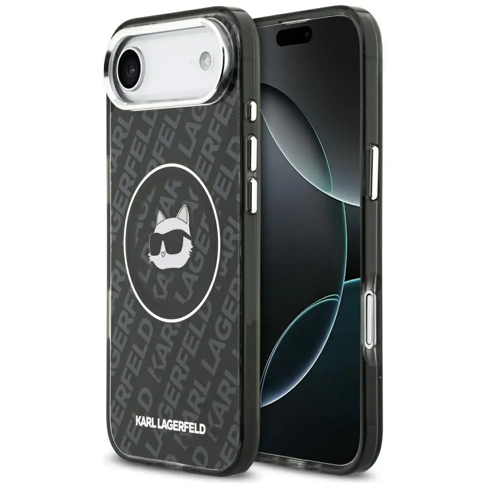 Karl Lagerfeld - IML Choupette Head Logo MagSafe (KLHMP17MHMKBCHOK) pro iPhone 17 Airčerný