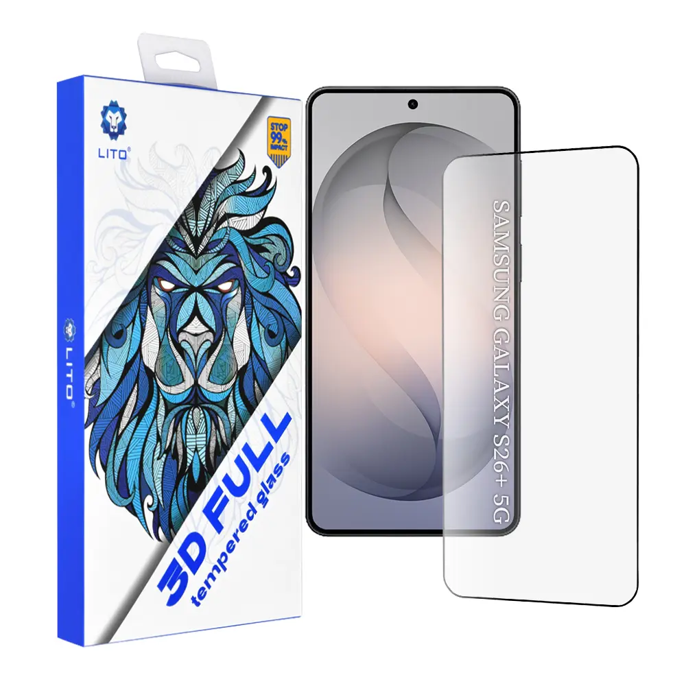 Lito 3D full cover pro Samsung Galaxy S26 Plusčerná