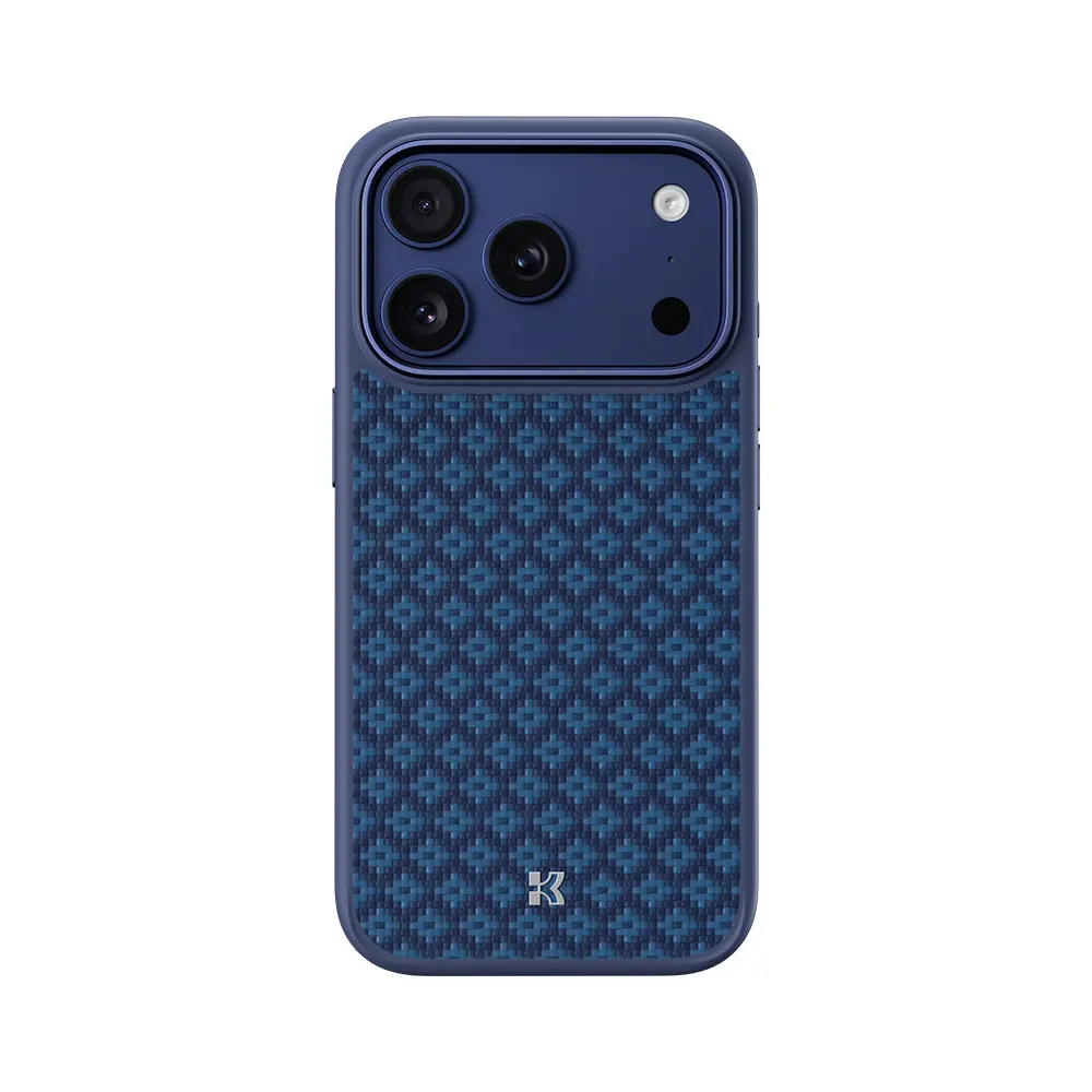 Kryt Benks Magnetic Armor Pro Armor Grid Kevlar Metal Frame 600D (YB69) pro iPhone 17 Pro modrý