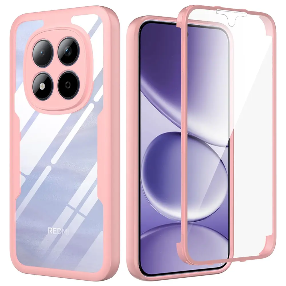 Techsuit - ColorVerse 360 Series + ochranná fólie - Xiaomi Redmi Note 15 Pro 5G - růžová