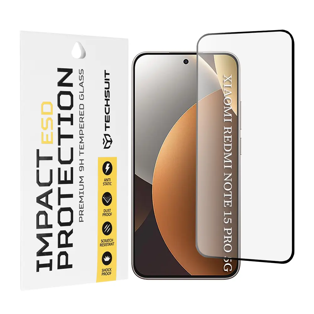 Techsuit - ESD glass - Xiaomi Redmi Note 15 Pro 5G - černé