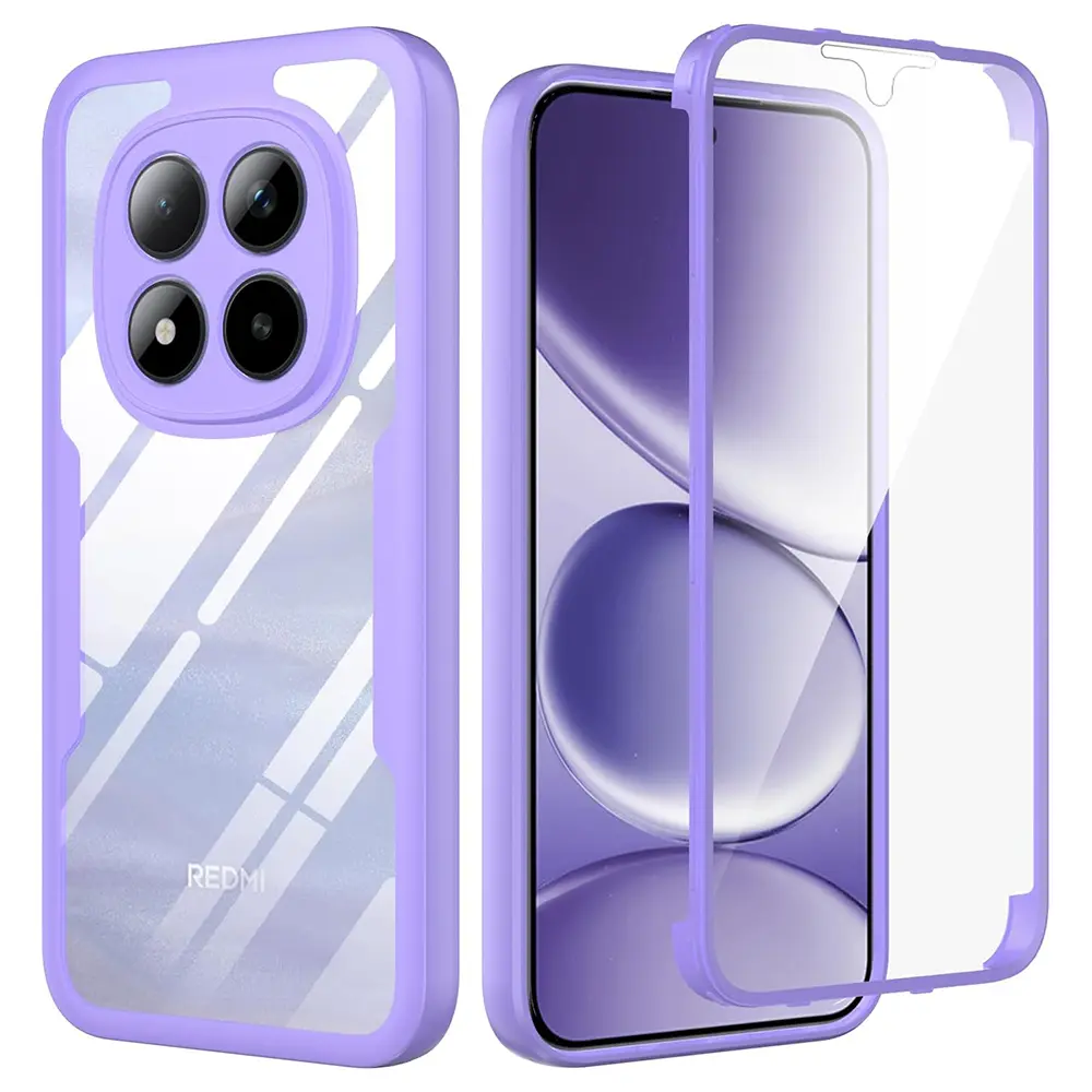 Techsuit - ColorVerse 360 Series + ochrana displeje - pro Xiaomi Redmi Note 15 Pro+ 5G / Poco M8 Pro 5G - fialová