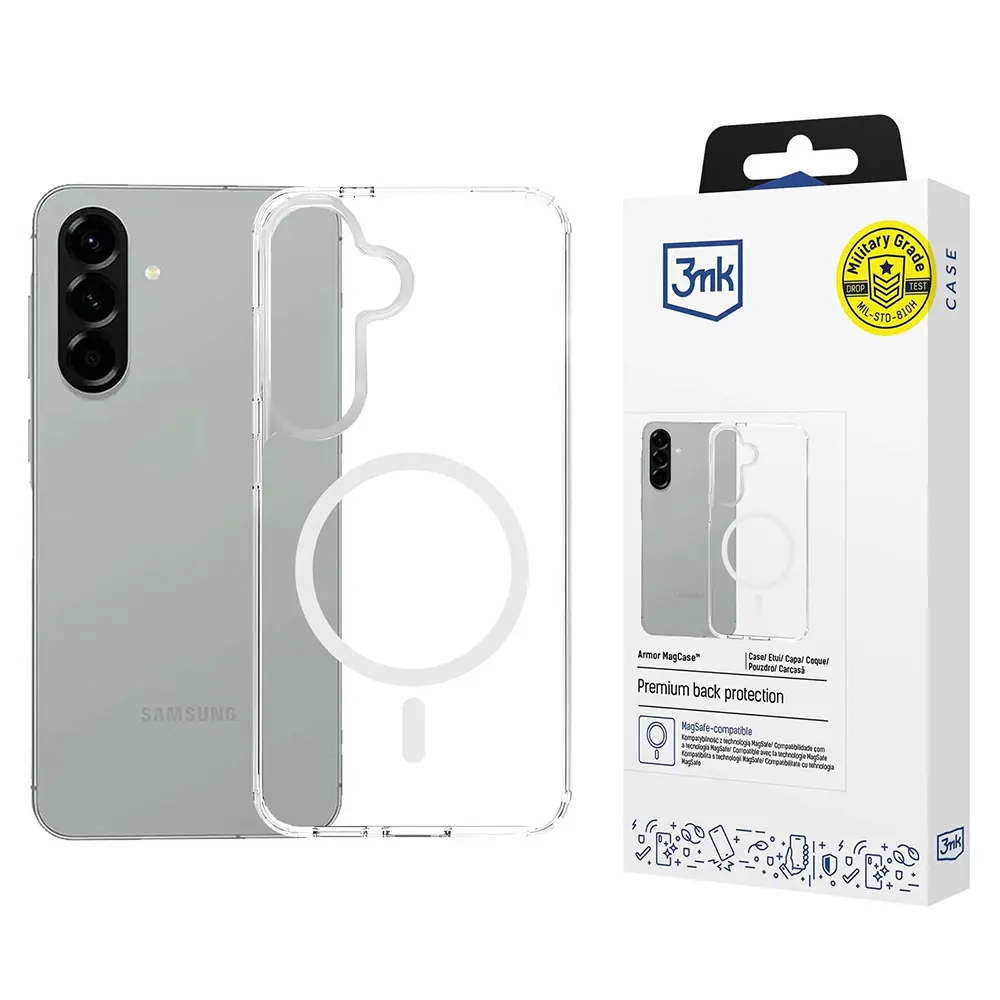 3mk Armor MagCase pro Samsung Galaxy A57 5G – průhledný