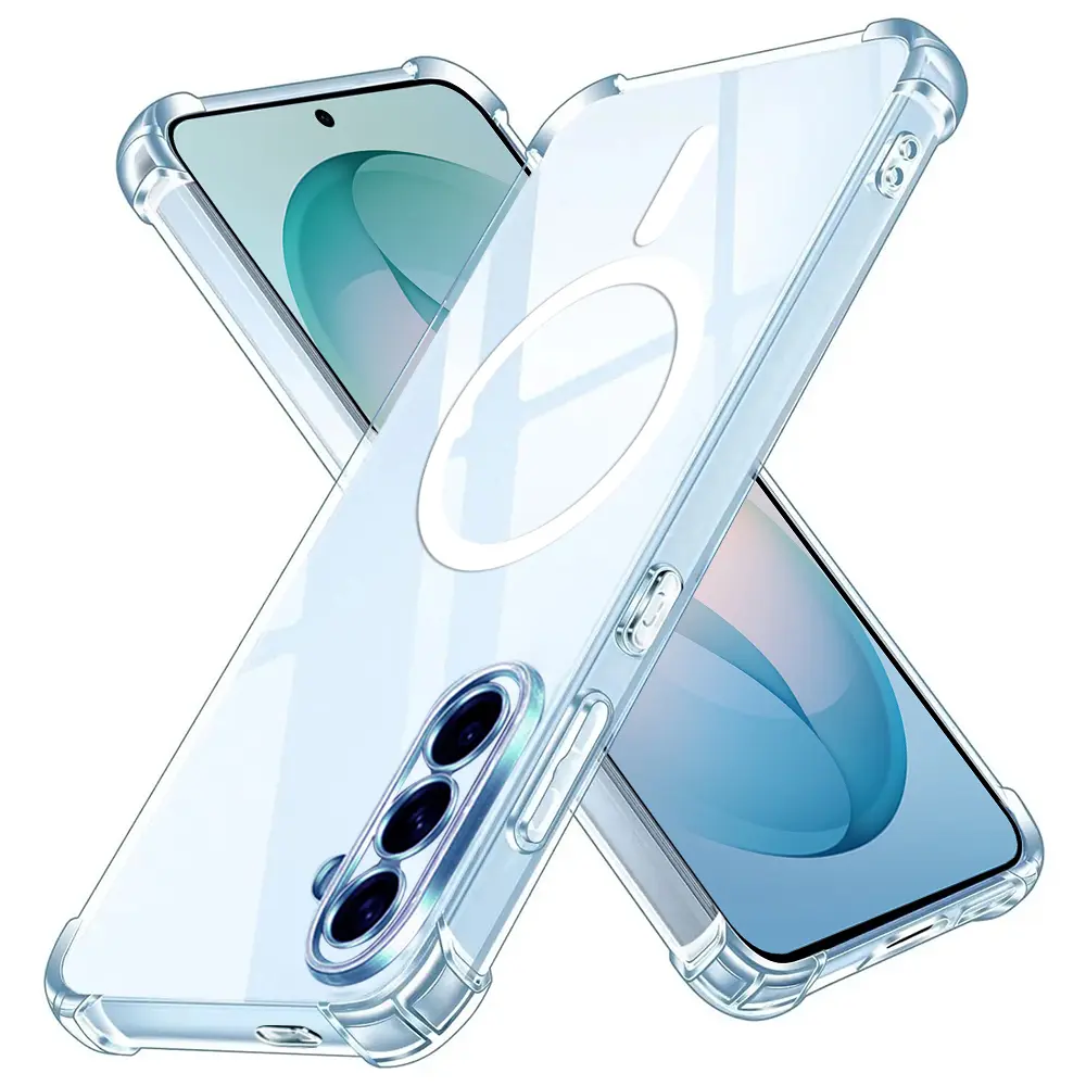 Techsuit - Shockproof Clear Silicone MagSafe - Samsung Galaxy S26 Plus - Čirá