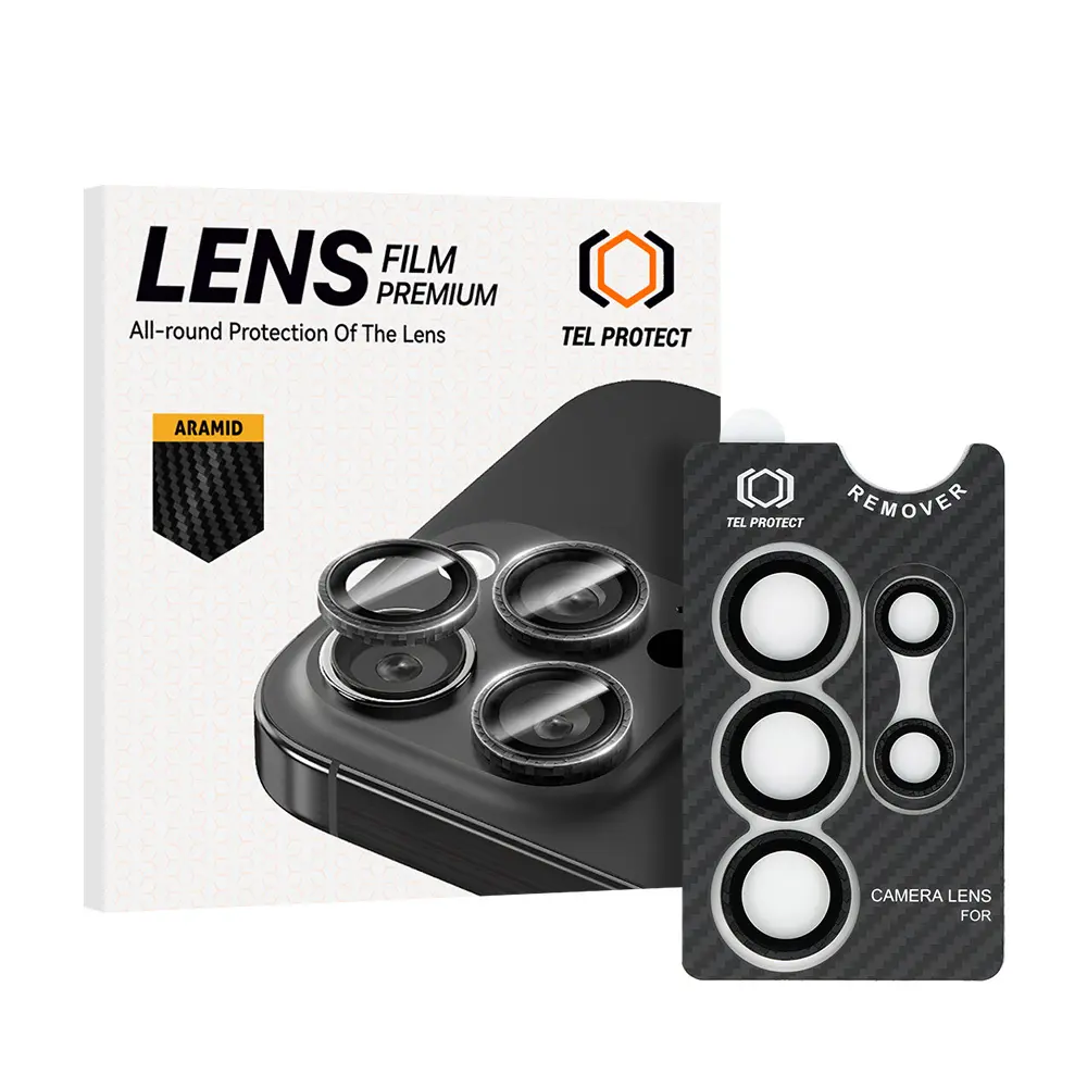 Tvrzené sklo Tel Protect 3D Lens Aramid Series na fotoaparát pro Samsung Galaxy S26 Ultra