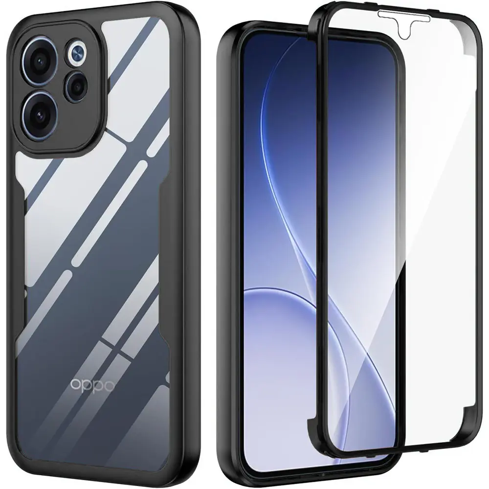 Techsuit - ColorVerse 360 Series + Ochrana displeje - Oppo Reno15 F / Reno15 FS 5G - Černá