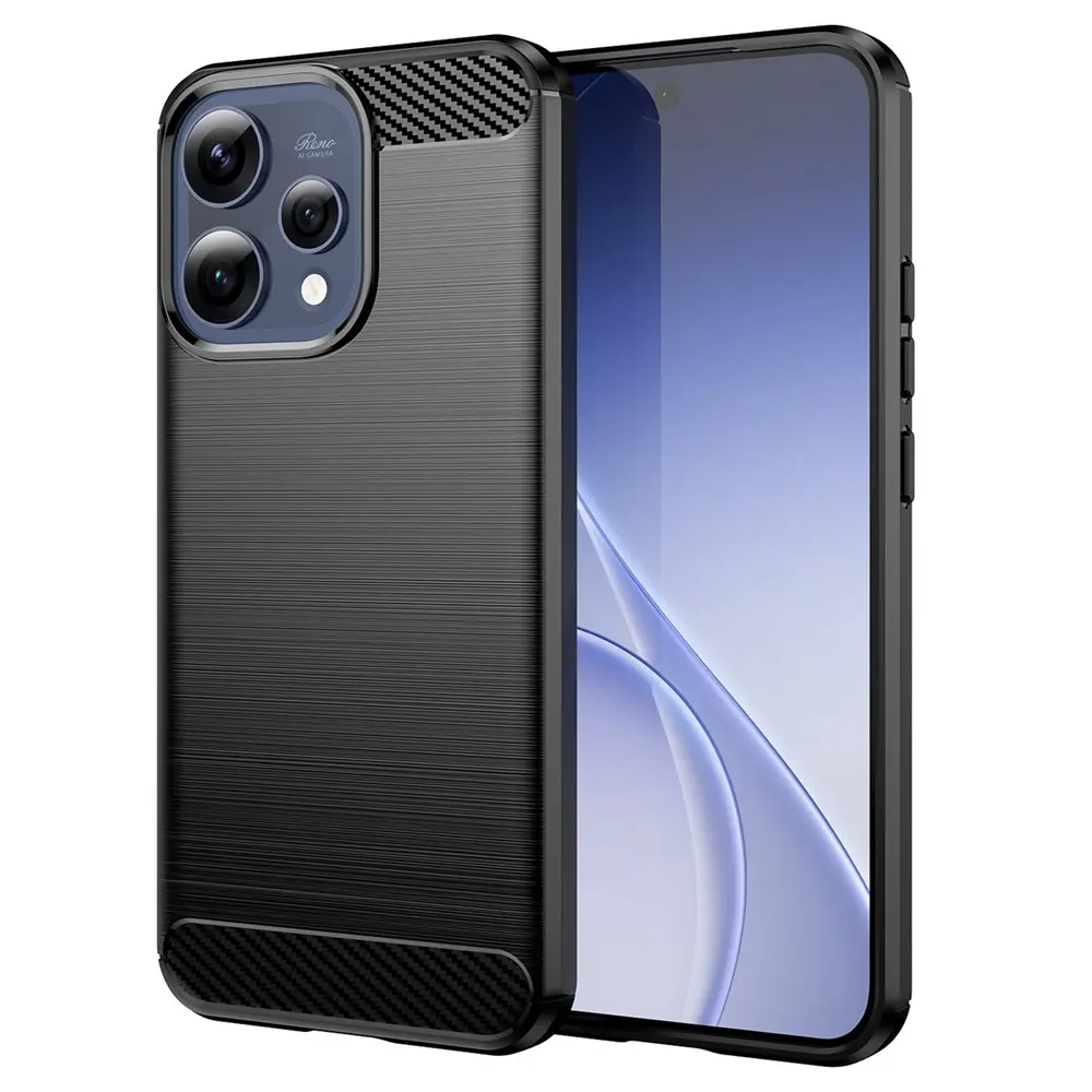 Techsuit - Carbon Silicone - Oppo Reno15 - Černá