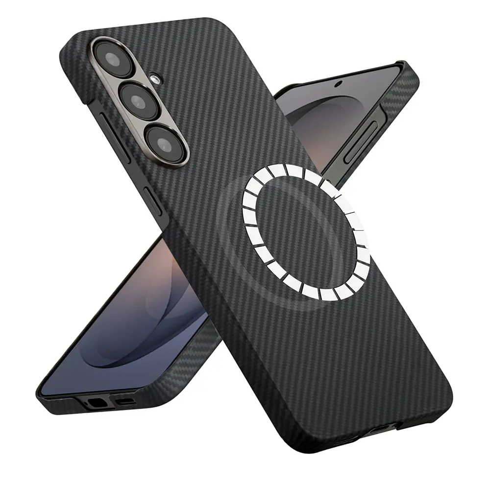 Techsuit - Aramid Fiber MagSafe - Samsung Galaxy S26 - Černá