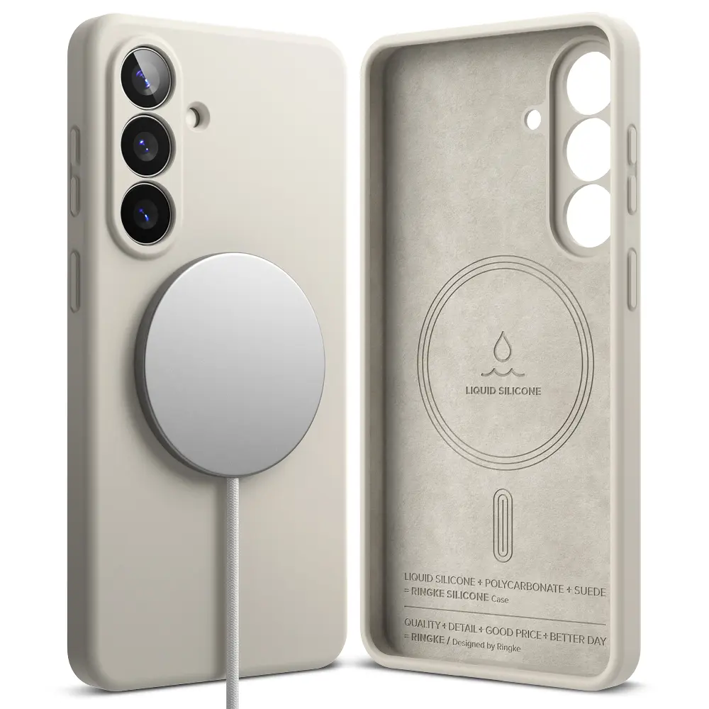 Ringke - Silicone MagSafe - Samsung Galaxy S26 Plus - Kamenná šedá