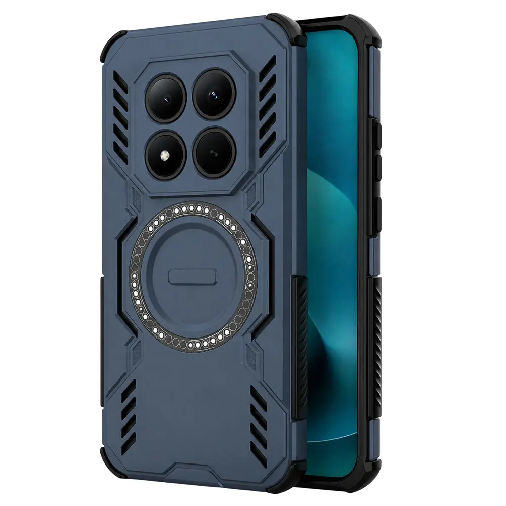 Techsuit - ArmorMag Case pouzdro s magnetem pro Xiaomi Redmi Note 15 Pro+ 5G / Poco M8 Pro 5G - modré