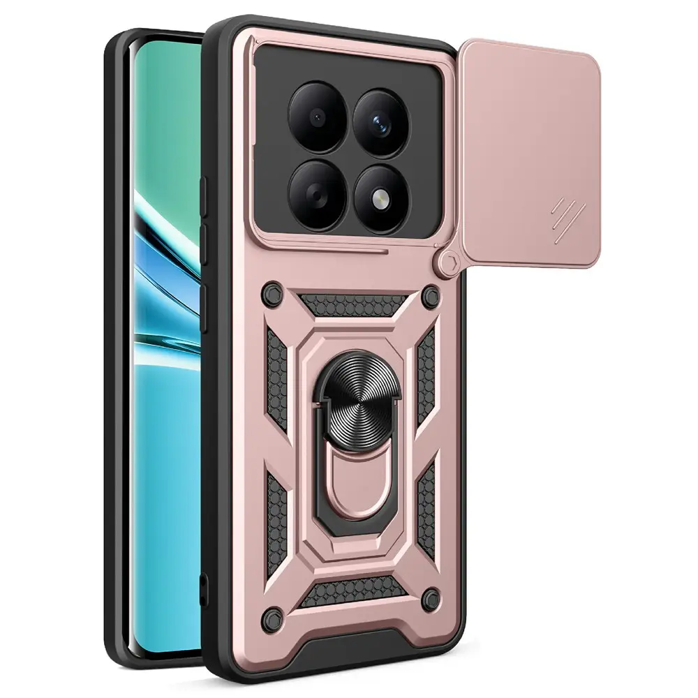 Techsuit - CamShield Series - Xiaomi Redmi Note 15 5G / Note 15 4G / Poco M8 5G - Růžové zlato