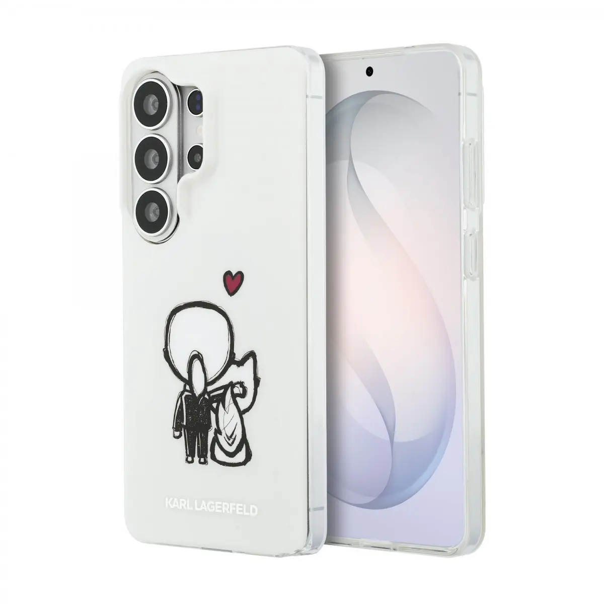 Zadní kryt Karl Lagerfeld IML K&amp;CH Back Logo Magnetic pro Samsung Galaxy S26 Ultra průhledný