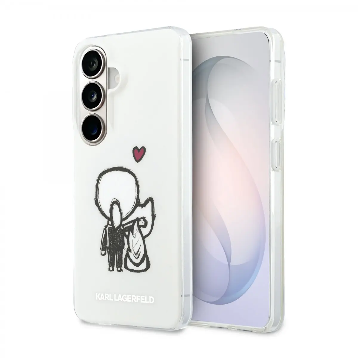 Zadní kryt Karl Lagerfeld IML K&amp;CH Back Logo Magnetic pro Samsung Galaxy S26 průhledný