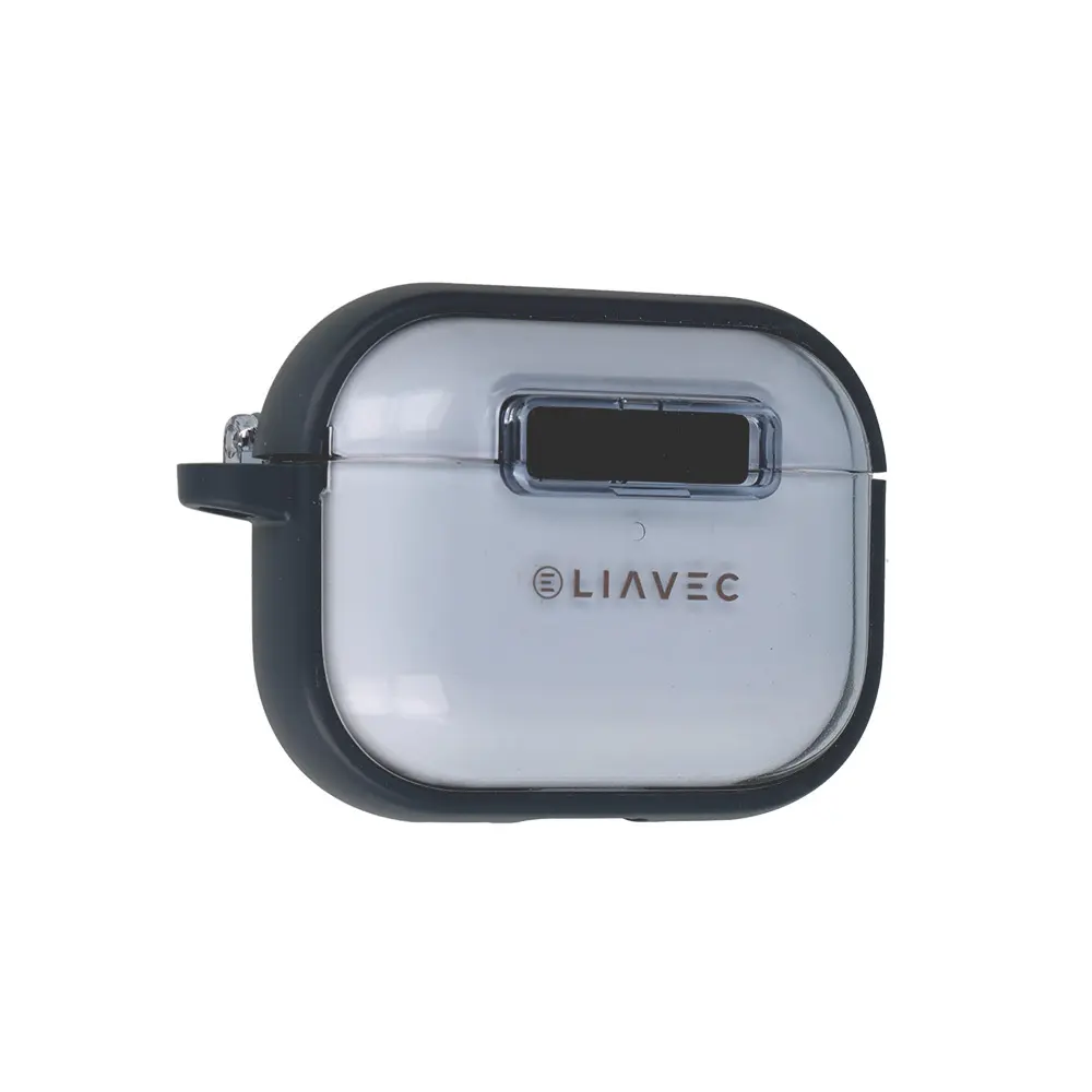 Pouzdro Liavec SlideLock pro Apple AirPods Pro 3 transparent-blue