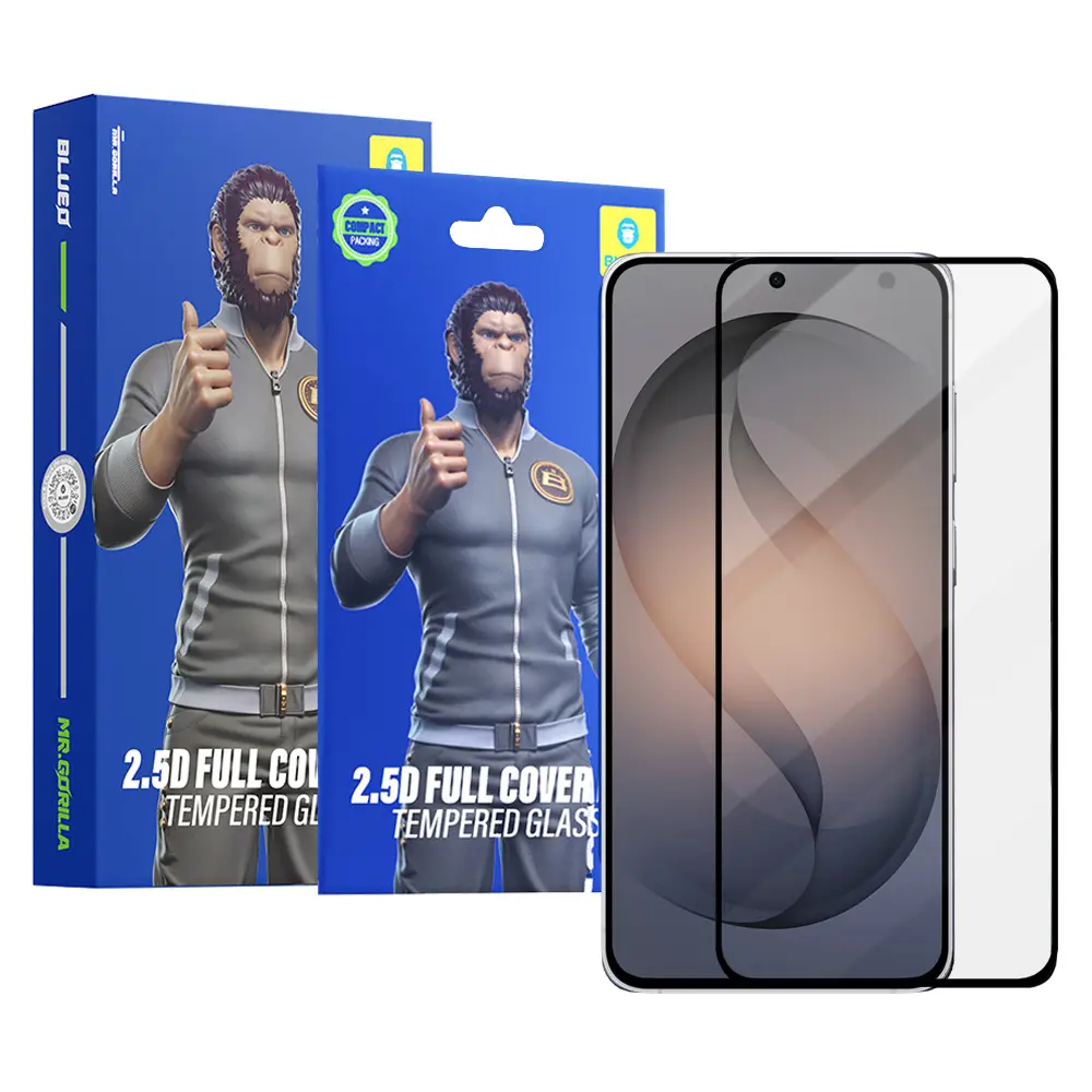 Blueo - 2.5D Silk Full Cover HD Glass (5 pack) - Samsung Galaxy S26 - Černá