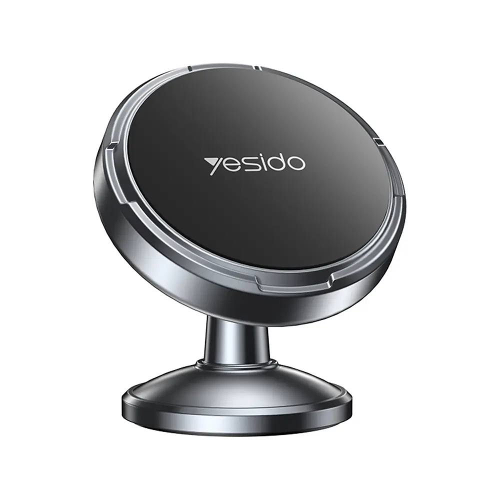 Yesido - Držák do auta (C215) - Magnetický, na palubní desku, 360, Univerzální, Slitina zinku - Černá