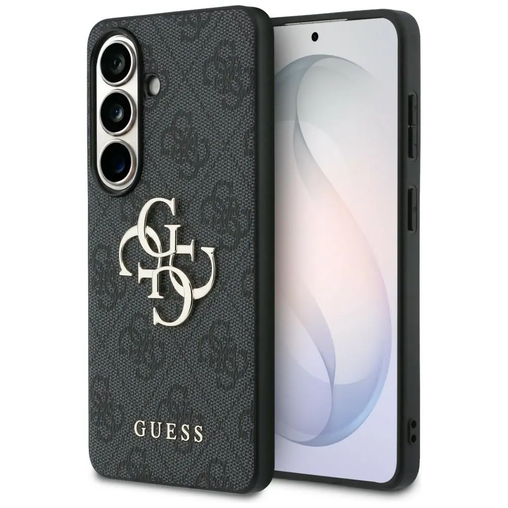 Guess PU 4G Metal Logo Zadní Kryt pro Samsung Galaxy S26+ Grey GUHCS26M4GMGGR