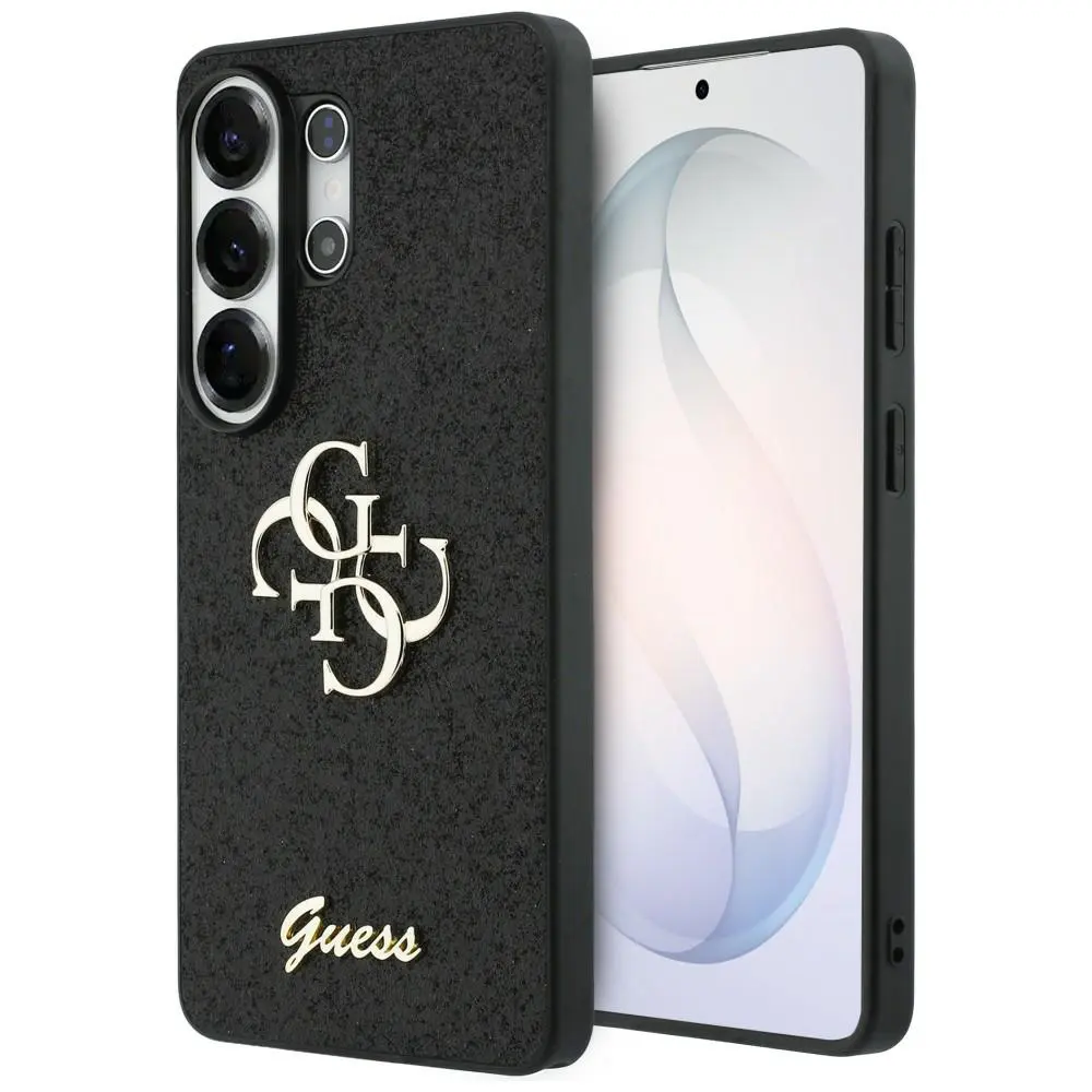 Guess - Pevný kryt Fixed Glitter Big 4G Metal Logo (GUHCS26LHG4SGK) - Samsung Galaxy S26 Ultra - Černá