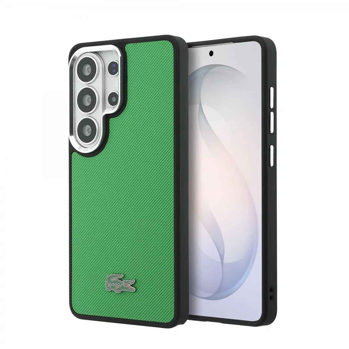 Zadní kryt Lacoste Petit Pique Metal Logo Magnetic pro Samsung Galaxy S26 Ultra Estragon zelený