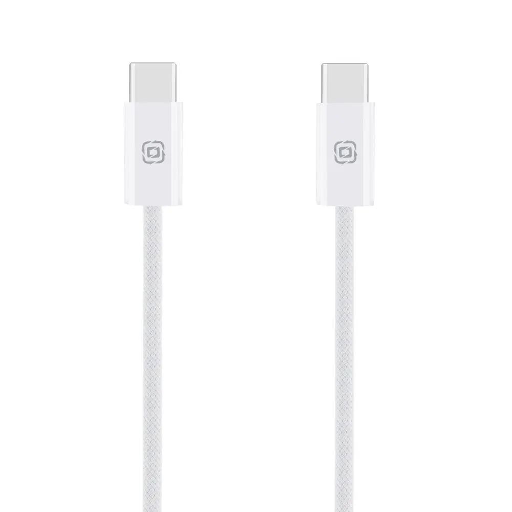OBAL:ME Super Fast USB-C/USB-C Pletený kabel 100W 2m White