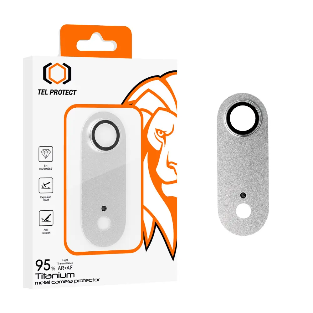 Tvrzené sklo Tel Protect 95% AR+AF Full Metal Camera Protector na fotoaparát pro iPhone 17 Air stříbrné