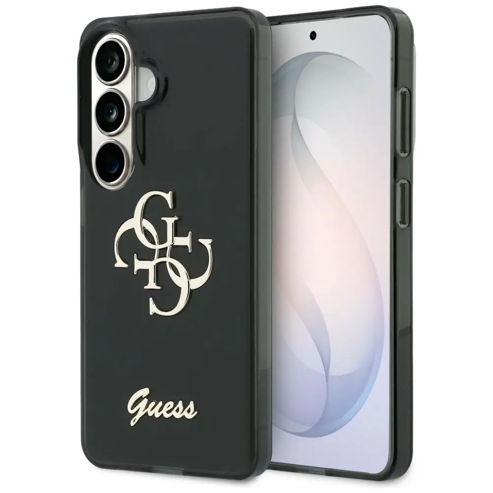 Zadní kryt Guess IML 4G Script Metal Logo pro Samsung Galaxy 26 černý