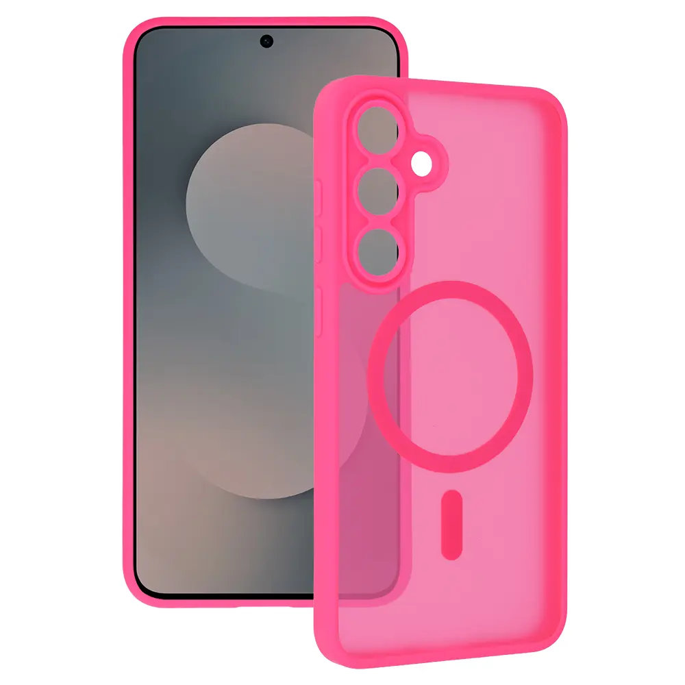 Kryt Tel Protect Aura Matte MagSafe pro Samsung Galaxy S25 FE sytě růžový