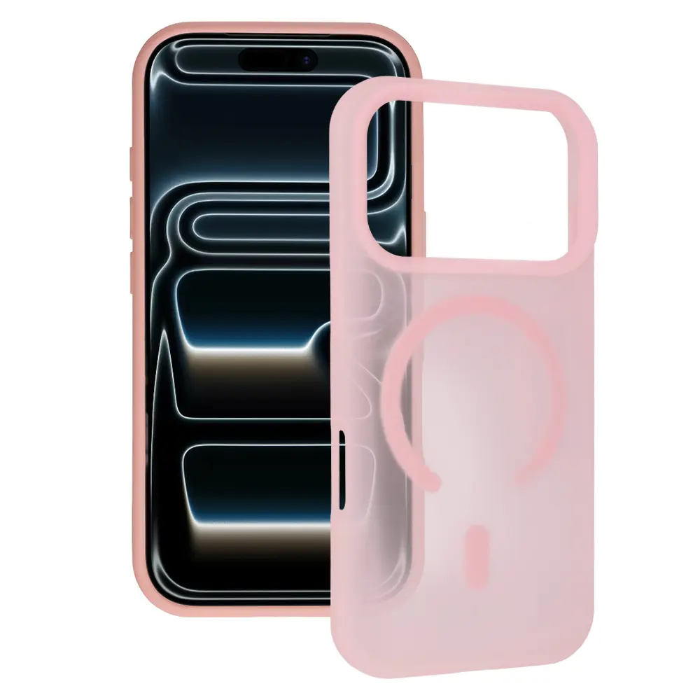 Kryt Tel Protect Mist Matte MagSafe pro iPhone 17 Pro Max světle růžový