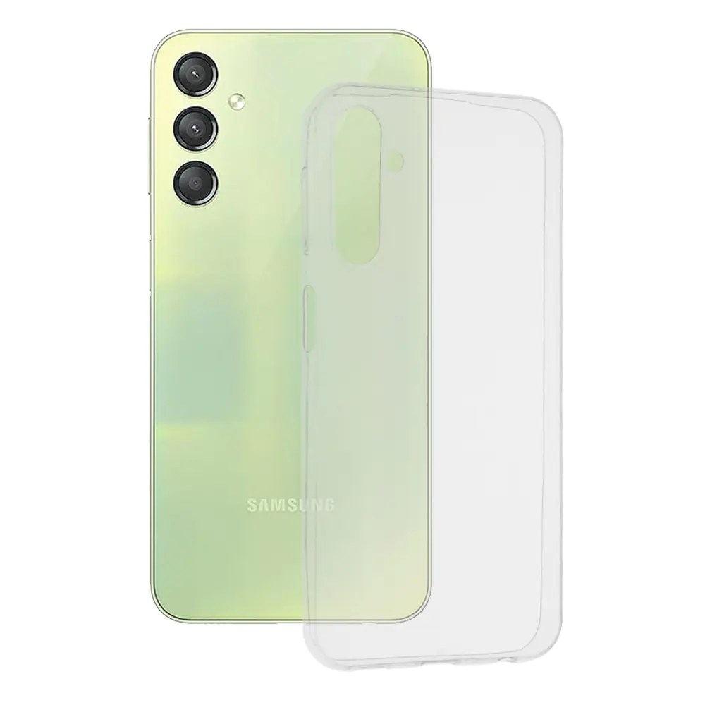 Techsuit - Clear Silicone pouzdro pro Samsung Galaxy A24 - transparentní