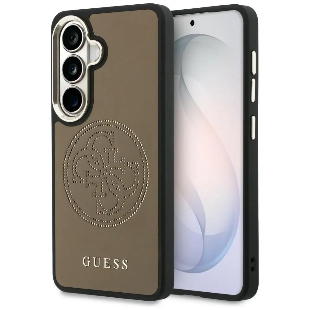 Kryt Guess - Perforated Logo MagSafe (GUHMS26S5PG4SRGW) - Samsung Galaxy S26 Hnědý