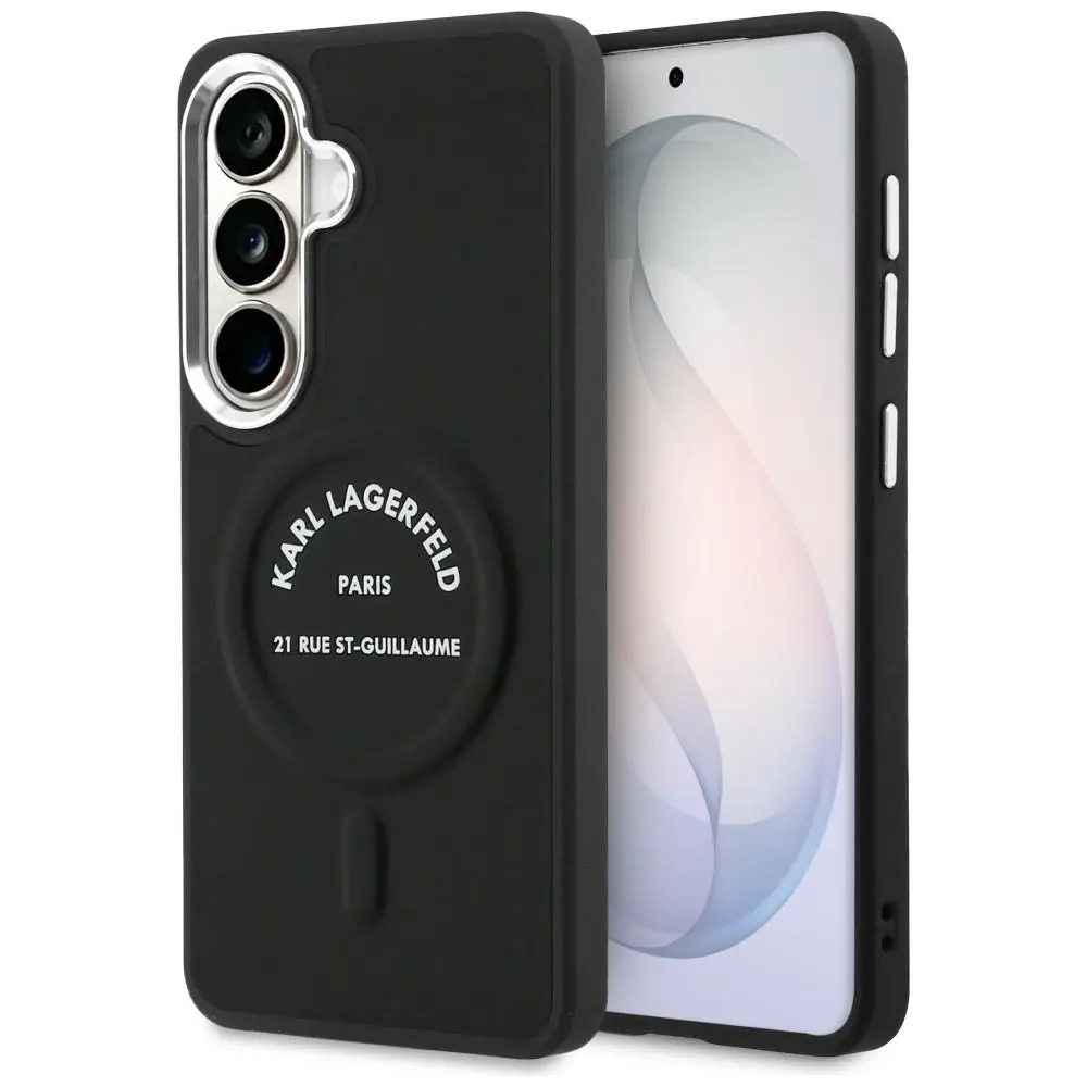 Zadní kryt Karl Lagerfeld PU RSG Logo Magnetic pro Samsung Galaxy S26 černý