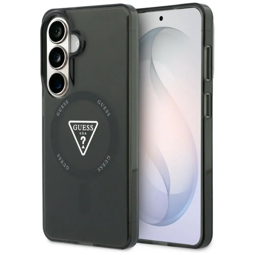 Kryt Guess - IML Gradient Triangle MagSafe (GUHMS26SHGTMLCGK) - Samsung Galaxy S26 Černý