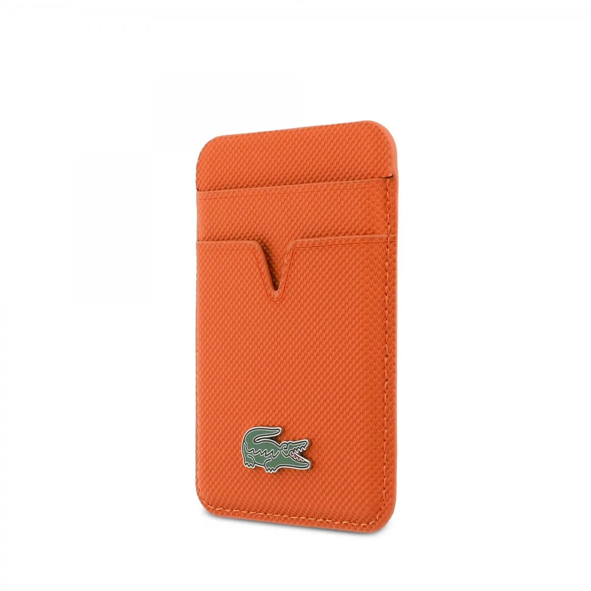 Peněženka Lacoste PU Iconic Petit Pique MagSafe oranžová