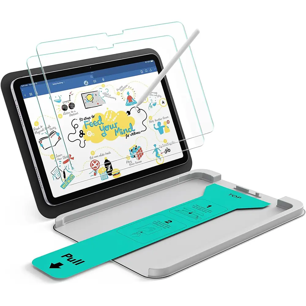Ochranná fólie ESR - Paper-Feel UltraFit Tray (2 pack) - iPad 10 (2022) 10.9 / 11 (2025) / 12 (2026) Průhledná