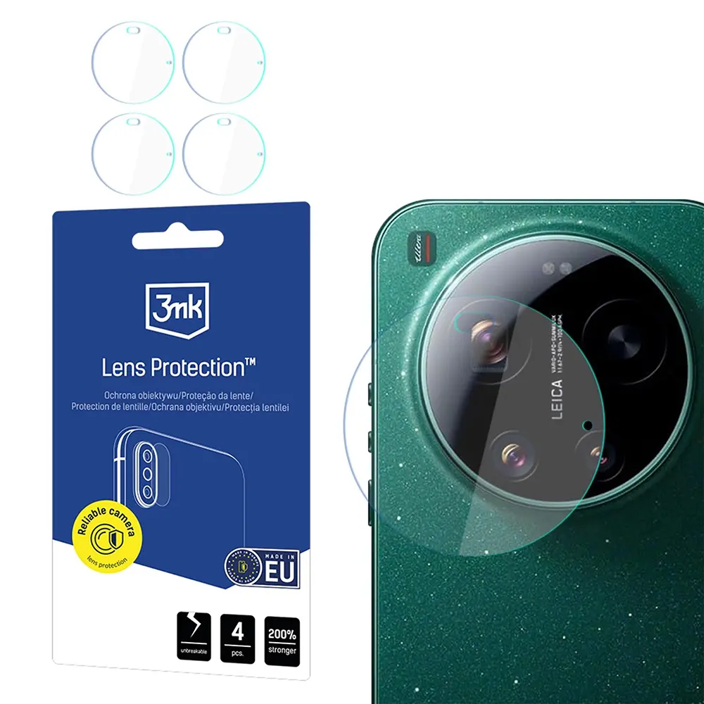 Ochranné sklo na fotoaparát 3mk - Lens Protection (4 pack) - Xiaomi 17 Ultra Průhledné