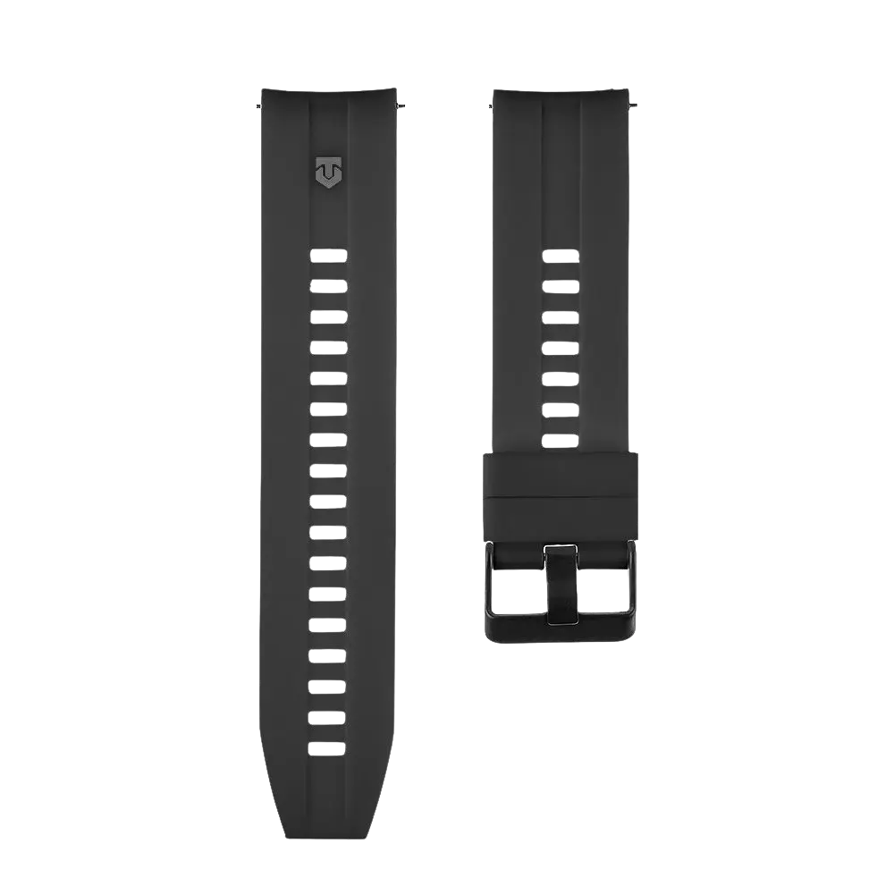 Silikonový řemínek Tactical Quick Release 24mm černý
