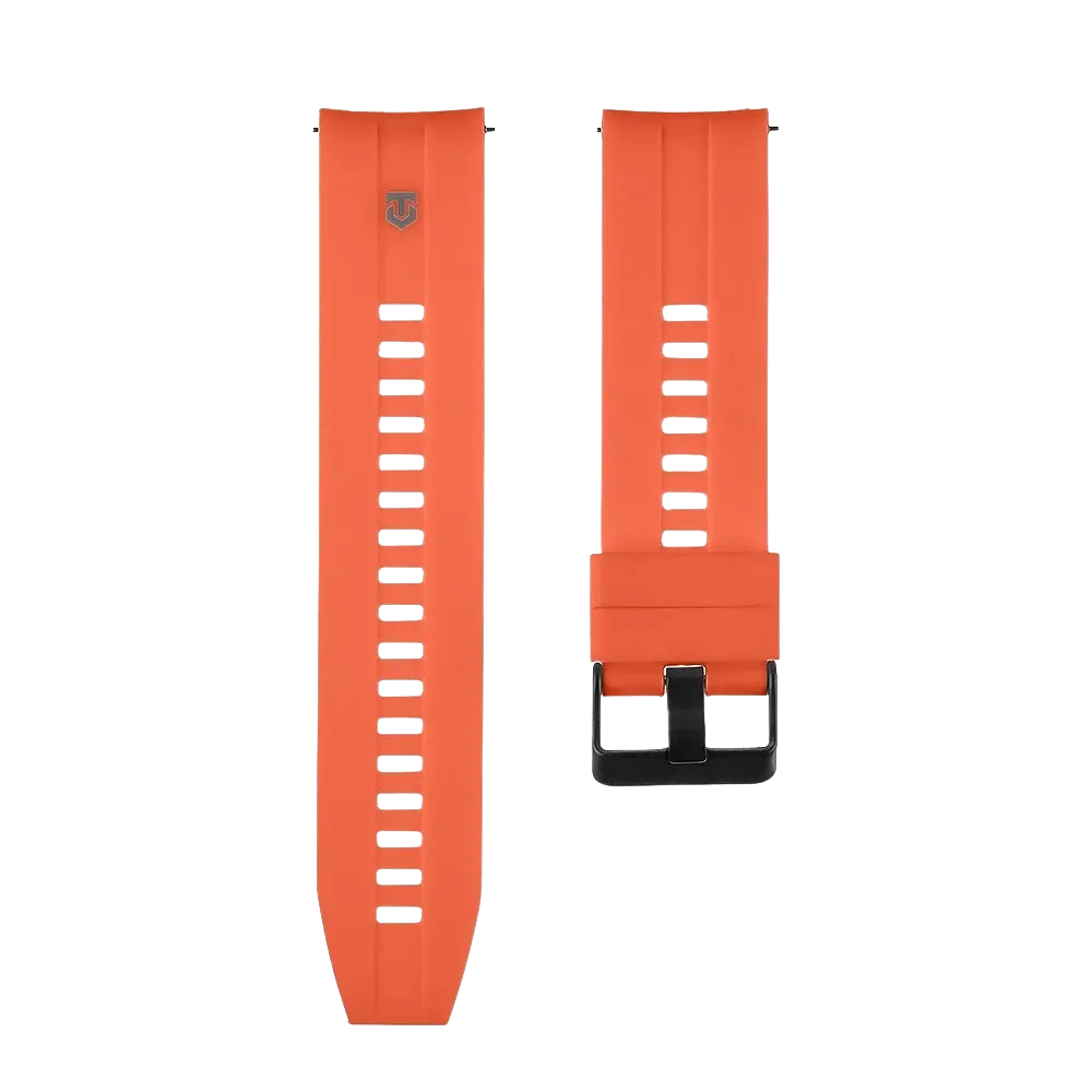 Silikonový řemínek Tactical Quick Release 24mm oranžový