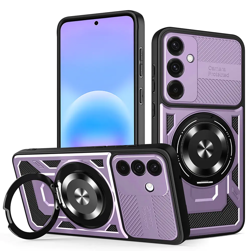 Kryt Techsuit RuggedCam - Samsung Galaxy A57 5G fialový